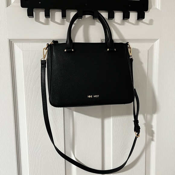 Nine West Black Satchel Bag - Picture 1 of 4